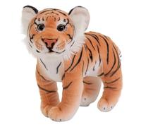 Keyubria Tiger Jouet en Peluche, Jouet Réaliste Tigre en Peluche, Jouet en Peluche Animale, Tigre en Peluche, Animal en Peluche De Tigre Doux pour Chambre Et Canapé 30 Cm