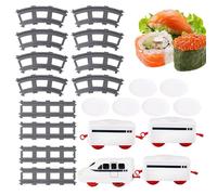 Keyubria Train à sushis pour,Coffret à Piles | Ensemble de Train pour Tout-Petits, Table d'exposition de sushis, pivotante, Jouets pour, garçons et Filles à partir de 4 Ans