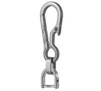 KeyUnity Clip de porte-clés en titane EDC avec ouvre-bouteille, porte-clés facile mousqueton à dégagement rapide pour hommes (KM15SW)