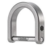 KeyUnity KA17 nneau en titane en D Manille, Porte-clés en forme de U Vis dans le fermoir en fer à cheval pour Fob de voiture, Accessoires de porte-clés (Sablé, L)