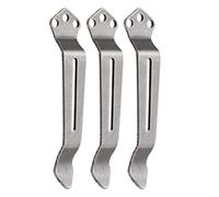 KeyUnity KA23 Clip de poche de transport profond, remplacement du clip de poche à 3 trous pour couteau et outil multifonction, acier inoxydable, lot de 3