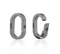 KeyUnity KA30SW - Mini Porte-clés Fendu à dégagement Rapide, Organisateur de clés, Doublure de Porte-clés avec Mousqueton en Titane pour connecter Les clés de Voiture et de Maison