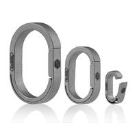 KeyUnity KA32SW - Mini Porte-clés Fendu à dégagement Rapide, Doublure de Porte-clés avec Mousqueton en Titane pour connecter Les clés de Voiture et de Maison