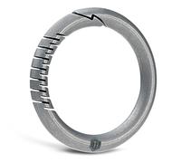 KeyUnity KA34 porte-clés mousqueton rond en titane, Clip de joint torique à dégagement rapide pour clés de bureau de voiture à domicile