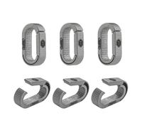 KeyUnity KA41SW Mini Porte-Clés Séparé à Libération Rapide, anneau porte clé, clip porte-clés en titane, Organisateur de Clés en Titane pour Relier les Clés de Maison et de Voiture