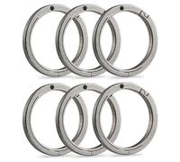 KeyUnity KA43SW Mini Porte-Clés Séparé à Libération Rapide, anneau porte clé, clip porte-clés en titane, Organisateur de Clés en Titane pour Relier les Clés de Maison et de Voiture