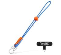 KeyUnity KC01 Mousqueton Tressé, Porte-clés en Paracorde, Pendentif en Paracorde, Porte-clés, Adapté aux Téléphones Portables, Sacs pour Appareil Photo, Bouteilles D'eau, etc., Bleu Orange