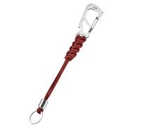 KeyUnity KC04 Porte-clés en Corde de Parachute, Cordon Tressé avec Anneau et Perles en Acier Inoxydable, Mousqueton Multifonction pour Suspendre des Bouteilles d'eau, Sac Photo, Tache de Renard
