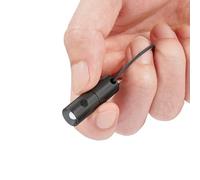 KeyUnity KF00BK Mini porte-clés LED en titane, lampe torche électrique étanche 15 lumens, taille portable, mode unique pour camping, randonnée, escalade, pêche, sac à dos