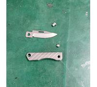 KeyUnity KK15 Couteau Pliant en Titane, avec trou de Serrure, Adapté au Camping de Survie, Couteau d'extérieur EDC, Transport Quotidien