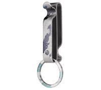 KeyUnity KM00LD Titanium Belt Loop Keychain Clip Double Side Quick Release Key Holder with Detachable Key Ring (Laser Digital)