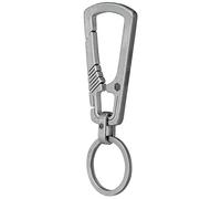 KeyUnity KM04M Clip Porte-CléS Mousqueton en Titane, Mousqueton Porte Clé, Porte Clef Homme, Organisateur De Porte-CléS EDC à DéGagement Rapide avec Porte-CléS, pour Usage Quotidien, Alpinisme