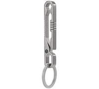 KeyUnity KM07 Clip de poche porte-clés en titane, porte-clés 2-en-1 pour ceinture avec tournevis hexagonal, boucle de suspension portable pour hommes et femmes
