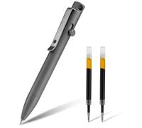 KeyUnity KP03SW Stylo À Bille En Alliage De Titane, Stylo De Poche EDC Rétractable Pour Un Transport Quotidien