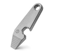 KeyUnity KR01 Barre à Levier en Titane EDC Multifonction, Outil Porte-clés 6 en 1 Mini-Crowbar pour le Quotidien