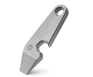 KeyUnity KR01 Barre à Levier en Titane EDC Multifonction, Outil Porte-clés 6 en 1 Mini-Crowbar pour le Quotidien