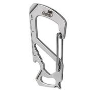 KeyUnity KS00 Mousqueton Porte Clé Inox Clip, Porte Clef Multifonction 7 Outils En 1, Mousqueton Multifonction, Fermoir à DéGagement Rapide, Tournevis Cruciforme, Ouvre-Bouteille, RèGle, Porte-CléS