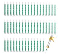 keyxer 50 pièces mélangeur statique pour colle 2K, tube de mélange de colle en plastique pour colle à 2 composants et colle métallique - mélange précis, parfait pour l'artisanat