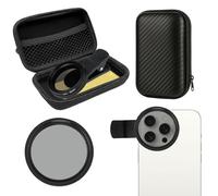 keyxer 52mm Filtre Polarisant,Clip Cpl Téléphone Caméra Filtre D'objectif,Macro Iphone,Accessoire Photographique Professionnel pour Smartphone,Réduit Les Reflets,Intensifie Les Couleurs