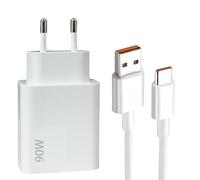 keyxer 90W Super Fast Charger with 6A USB-C Cable - Ultra-Powerful Fast Charging Solution, Compatible with 15/14/13 Ultra, Redmi Note Series, POCO Models, Mi Phones & Pads.