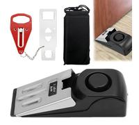 keyxer Alarme de butée de porte, serrure de porte portable, cale d'alarme avec alarme de 120 dB, kit de porte de sécurité à double protection réglable, pour la protection personnelle des