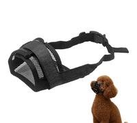 keyxer Muselière Bouledogue Français - Muselière pour Chiens Petits et Muselière Chien Petite Taille - Anti-Morsure, Contrôle de Mastication & Aboiemnt - Maille Respirante Ajustable, Taille S, Noir