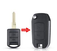 Keyyou 2 Boutons Modifié Rabat Coque De Clé De Voiture Pour Vauxhall Opel Corsa C Combo Tigra Meriva Agila Étui De Clé À Distance - Type Right Blade #A