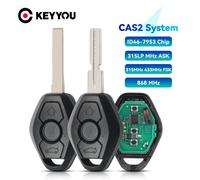 KEYYOU CAS 2 e voiture à distance pour BMW 1 E87 3 E46 5 E60 E61 6 E63 E64 série X5 E70 porte-clés 315LP/315/433/868MHZ puce ID46 CAS2 433 MHZ