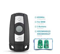 Keyyou Clé À Distance 315mhz 433mhz 868mhz Puce Pour Bmw Cas3 1/3/5/7 Série X5 X6 E60 E61 E70 E71 E87 E90 Z4 Kr55wk491 - Type 433mhz Cas3