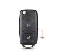 Keyyou Modifié 2 3 Boutons Télécommande Rabat Pliant Coque De Clé De Voiture Pour Vw Volkswagen Mk4 Bora Golf 4 5 6 Passat Polo Bora Touran - Type 2 Buttons Original