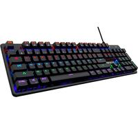 Keyz Carbon V3 Clavier Mécanique Gamer Layout AMERICAIN Blue Switch Haute Qualité de Frappe Clavier Gaming Rétroéclairage LED Multicolore, Anti-ghosting Total