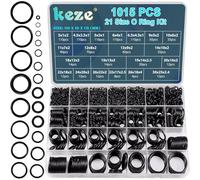 KEZE 1015 pièces, assortiment de joints toriques en caoutchouc de taille 21 pour la réparation des raccords de robinets de plomberie de nettoyeurs haute pression