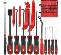 KEZE Lot de 15 crochets de précision en acier au carbone avec grattoir et outils télescopiques magnétiques pour enlever les tuyaux d'entretien électronique automobile