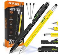 KEZKALS Stylo Multifonction 9 en 1 - Cadeau Original pour Homme et Femme - Idée Fête des Pères, Papa, Anniversaire et Noël