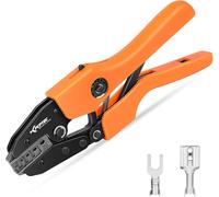 KF CPTEC Pince à sertir pour cosses non isolées, 0,25 à 6 mm², compatible JST, Molex, connecteurs Dupont, connecteurs TE, pinces a sertir, pince sertir plate