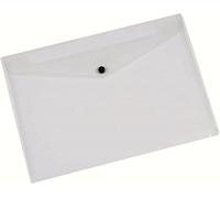Kf01244q A4 Document Folder With Press Stud-Transparent
