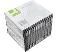 [KF02210] Q-connect Boîte 25 Boîtiers CD/DVD Slim Coloris noir