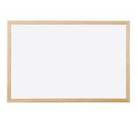 [KF03571] Q-connect Tableau Blanc Mélaminé Effaçable Cadre Bois 90x60cm