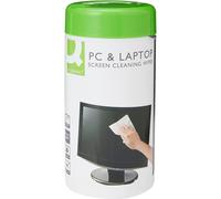 [KF04501] Q-connect Boite de 100 Lingettes Ecrans biodégradable sans solvants...