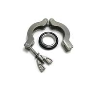 KF10 KF16 KF25 KF40 KF50, support de joint en caoutchouc, collier de serrage for tube à vide en alliage d'aluminium, colliers de serrage à soufflet à vide(KF25)