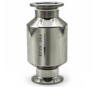 KF16 KF25 KF40 KF 50 KF63 KF80 KF100 304 clapet anti-retour en ligne unidirectionnel acier inoxydable for pompe à vide homebrew(Kf-16 Flange 30mm)