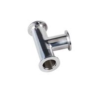 KF16 KF25 KF40 KF50 304 Stainless Steel KF Vacuum Ferrule Tee Pipe Fitting Fit Tri Clamp(KF16)