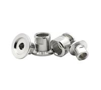 KF16/KF25/KF40/KF50 304 Stainless Steel PT Internal Thread Vacuum Flange Joint Inner Thread Adaptor 1/4" 1/2" 3/4" 3/8" 1"(KF40,3/4")