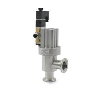 KF16 KF25 KF40 KF50 SS304 déflecteur de gaz à bride en forme de Y à Angle pneumatique 24/220V