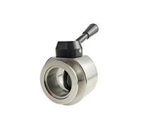 KF25 double seal high vacuum valve FKM fluororubber seal manual pull handle 304 stainless steel YZWRWRMKTB