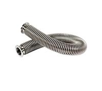 KF25 Normal Type 100-1000mm High Vacuum Bellows Stainless Steel 304 Fast Hose Bellows Pipe Bellows Has Been Tested for Leaks (Color : Silver, Size : 800mm Long)