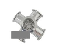 KF25 Vacuum Equal Five-way pipe 304 Stainless Steel Vacuum Pipe Adapter