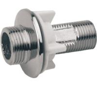 KFA raccord droit pour mixeur sur pied double trou 1/2 x 3/4 chrome (824-002-00)