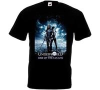 KFASTIIM Underworld Rise of The Lycans v1 T shirtmovie Poster allsBlackXXL