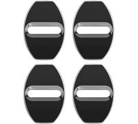 KFBJM 4 Pièces Couvercle Serrure Porte Voiture pour Audi A1 A3 A4 A5 A6 A7 A8 B6 B7 B8 B9 C6 C7 C8 D3 D4 D5 D6, Auto Loquets Protection Couverture Housse Verrouillage Capuchon Verrou,Black